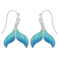 WHALE TAIL DANGLE EARRINGS